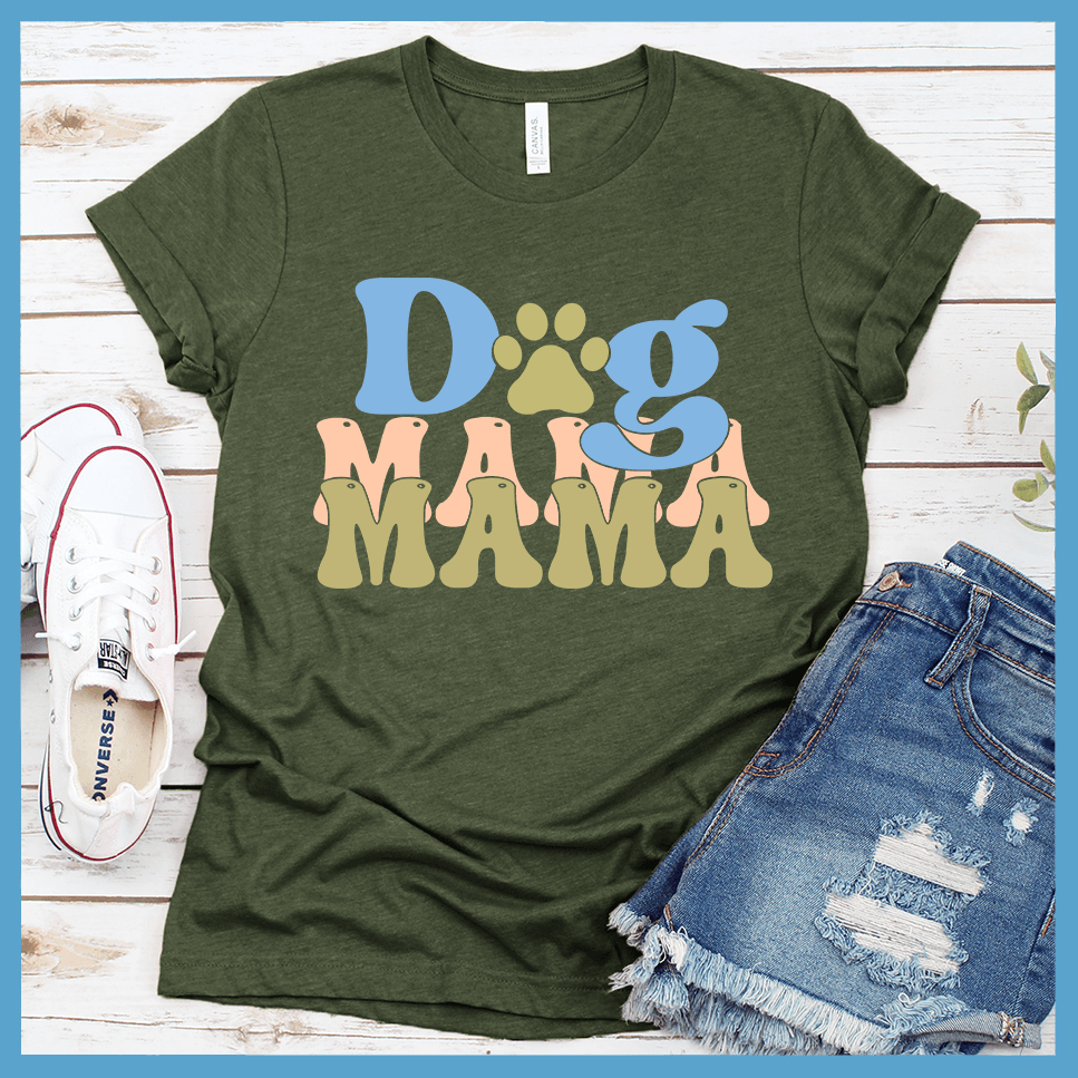 Dog Mama Colored Print Version 3 T-Shirt