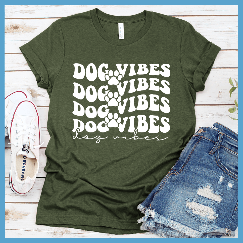 Dog Vibes Retro T-Shirt