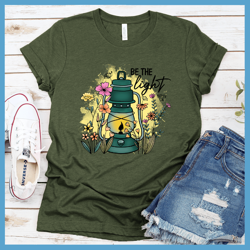 Be The Light - Matthew 5:14 T-Shirt Colored Edition