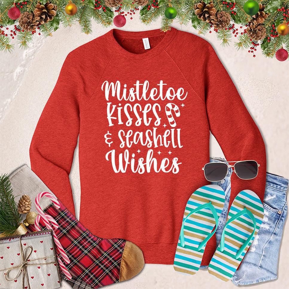 Mistletoe Kisses And Seashell Wishes Sweatshirt - Brooke & Belle