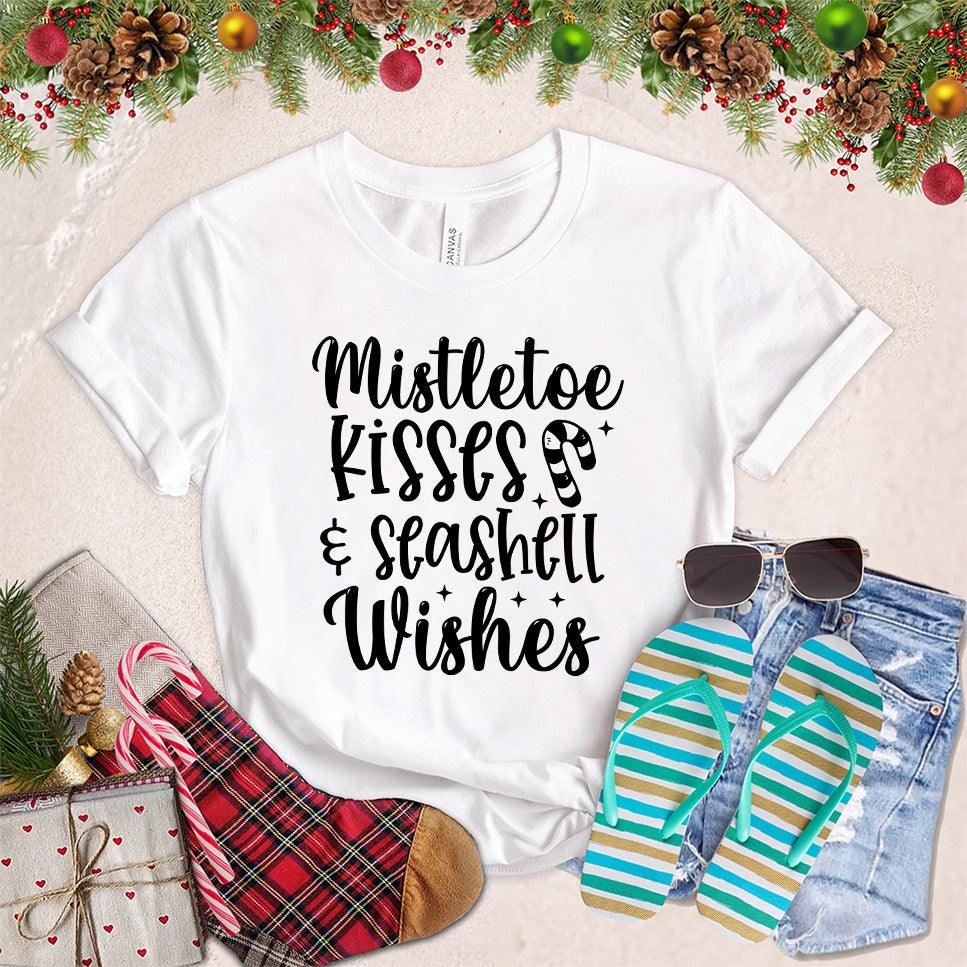 Mistletoe Kisses And Seashell Wishes T-Shirt - Brooke & Belle
