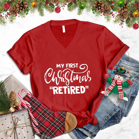 My First Christmas Retired V-Neck - Brooke & Belle