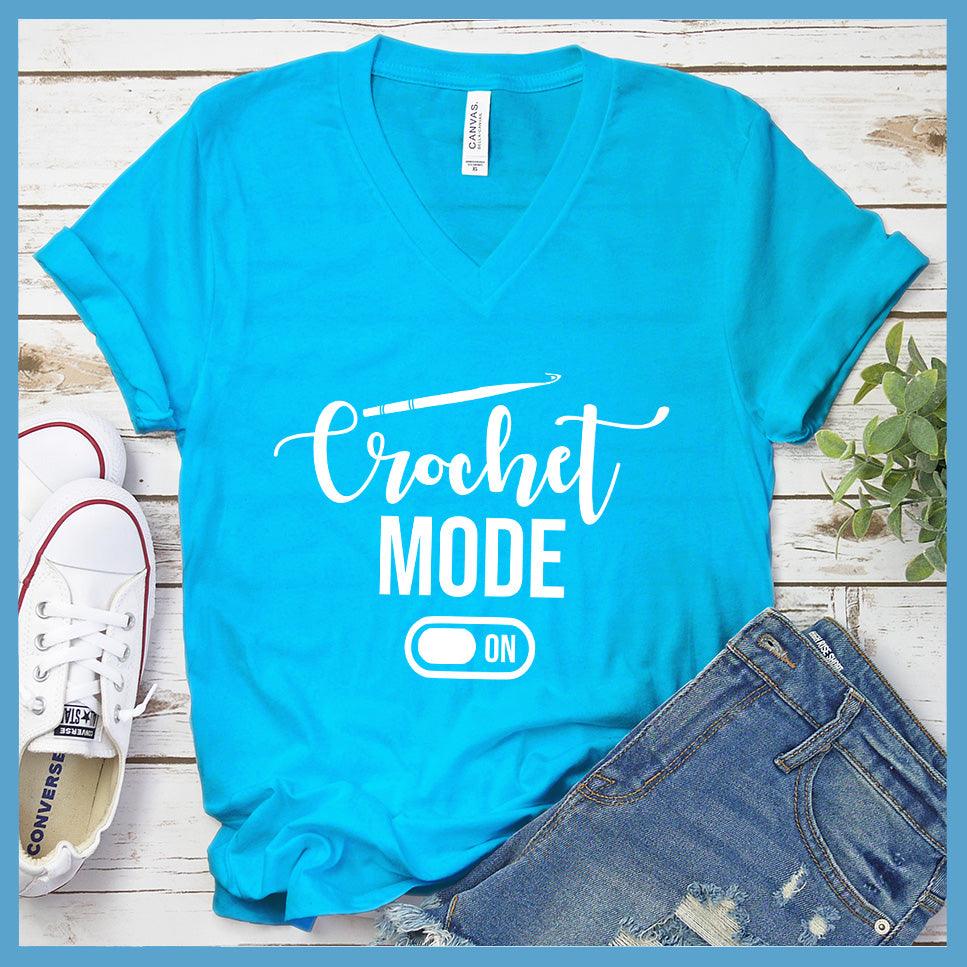 Crochet Mode On V-Neck - Accented Hook Edition - Brooke & Belle