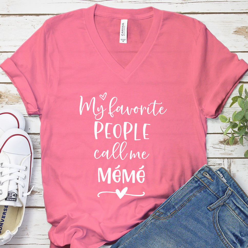 My Favorite People Call Me Mémé V-Neck
