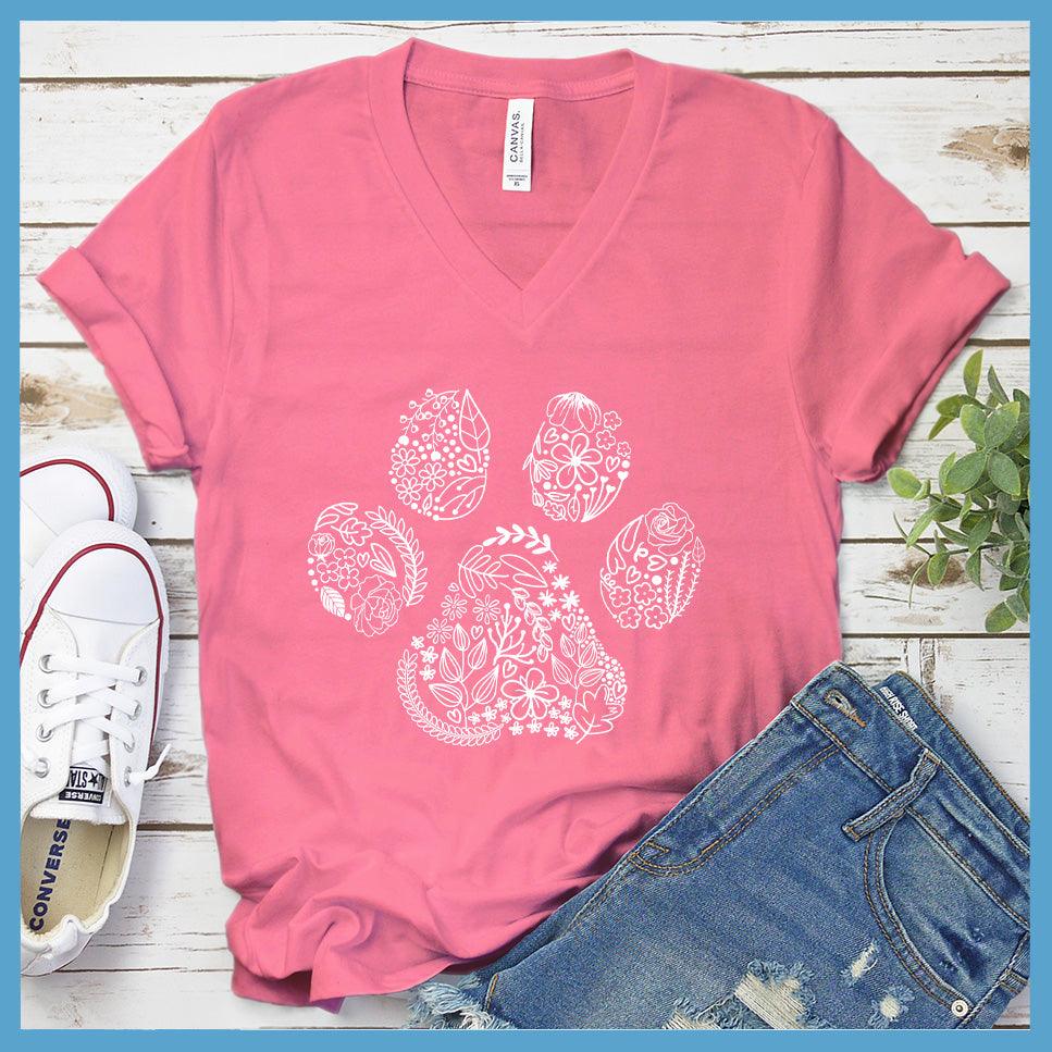 Floral Paw V-Neck - Brooke & Belle