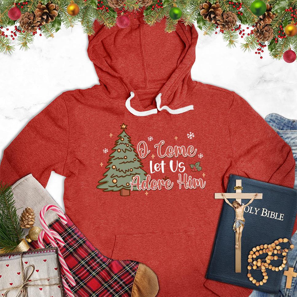 O Come Let Us Adore Him Colored Edition Hoodie - Brooke & Belle