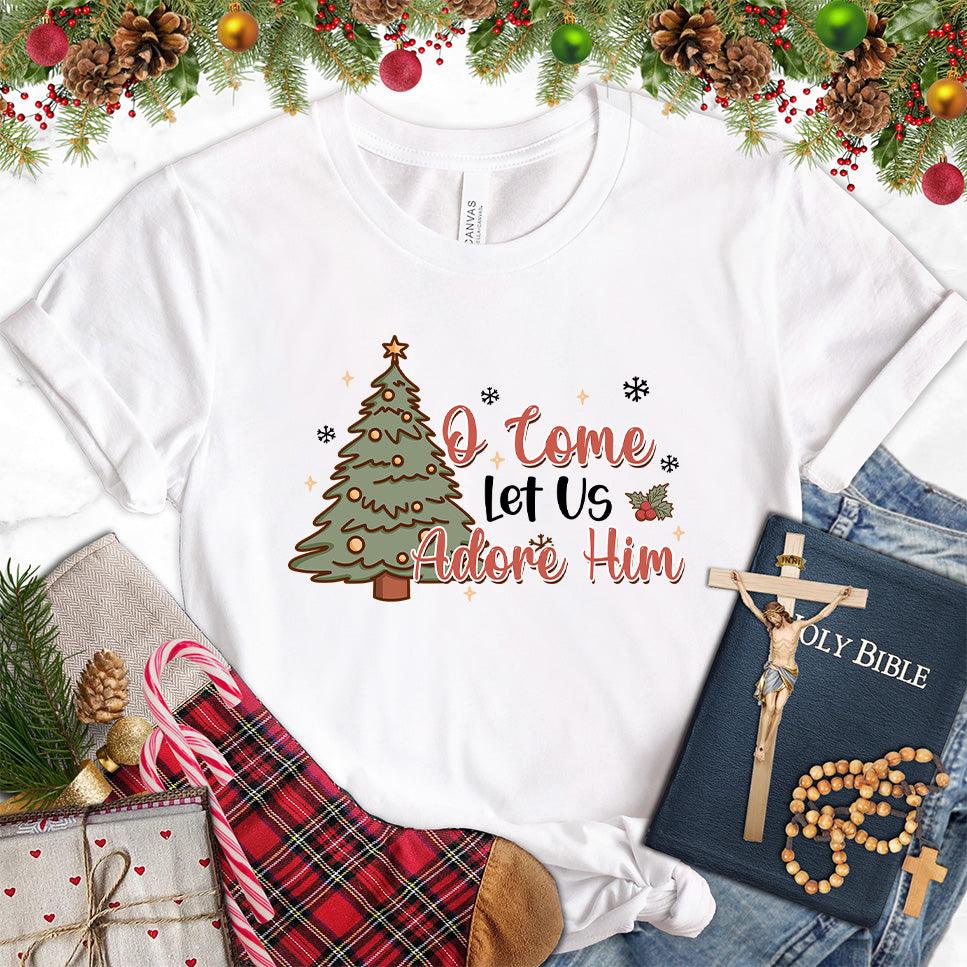 O Come Let Us Adore Him Colored Edition T-Shirt - Brooke & Belle