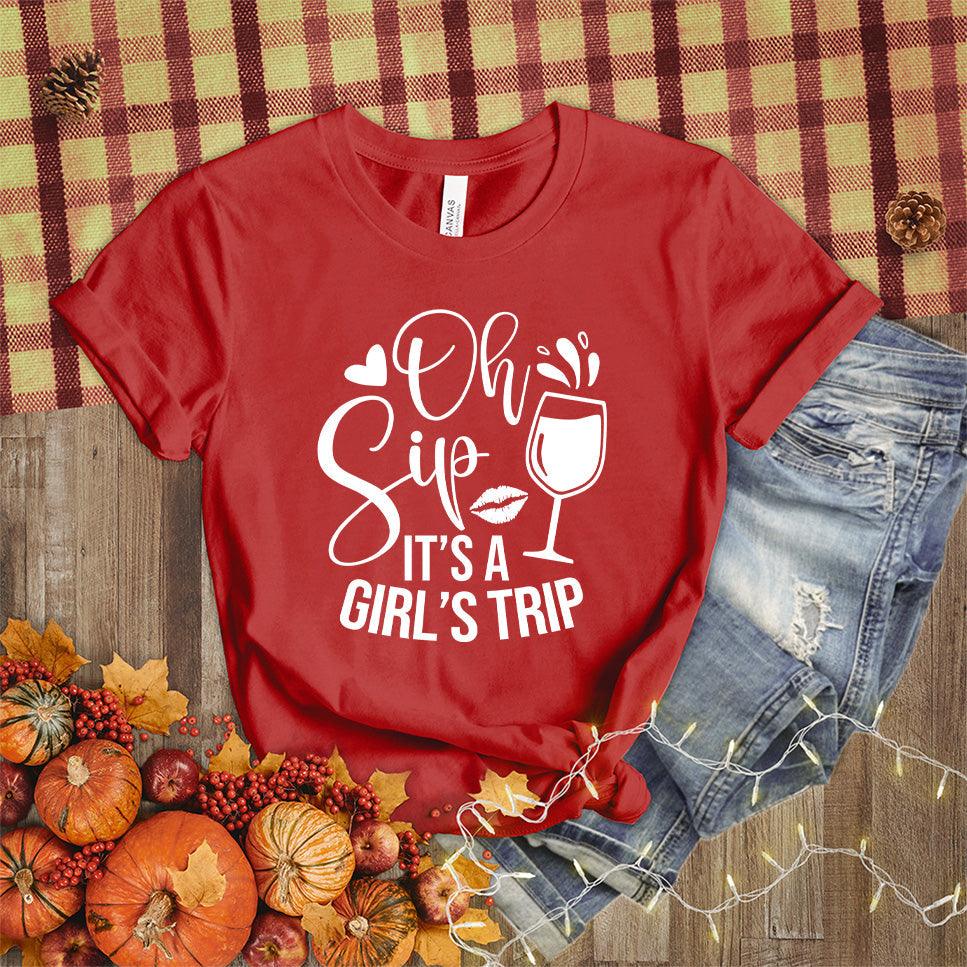 Oh Sip It's A Girl's Trip T-Shirt - Brooke & Belle