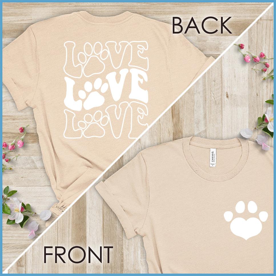 Paw Heart, Dog Love - Wavy T-Shirt - Brooke & Belle
