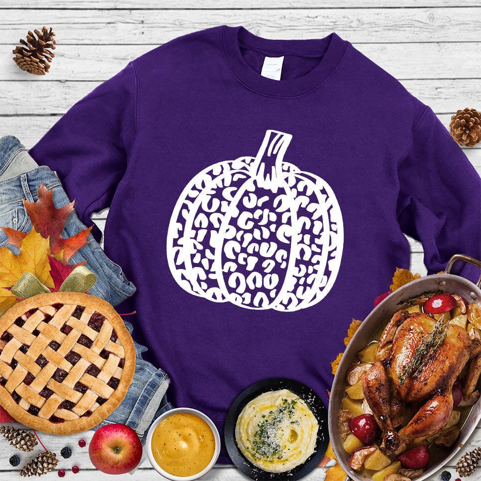Pumpkin Leopard Sweatshirt - Brooke & Belle