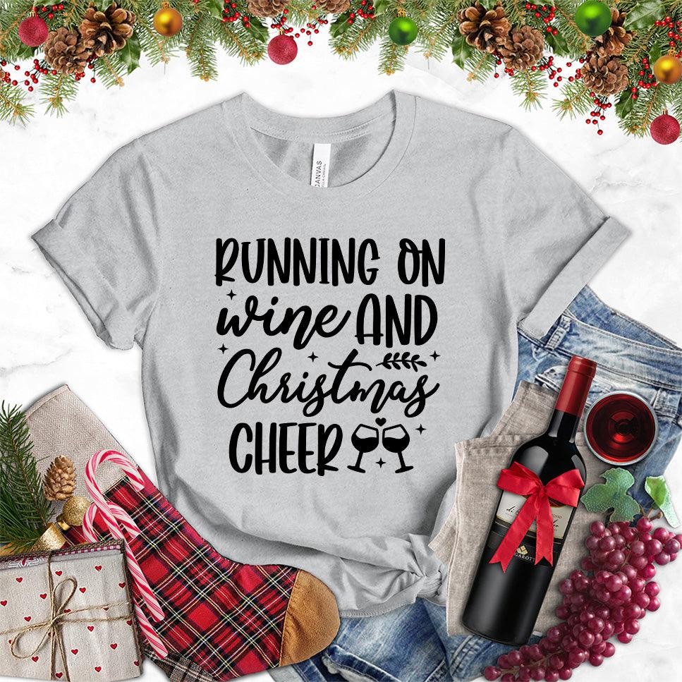 Running On Wine And Christmas Cheer T-Shirt - Brooke & Belle
