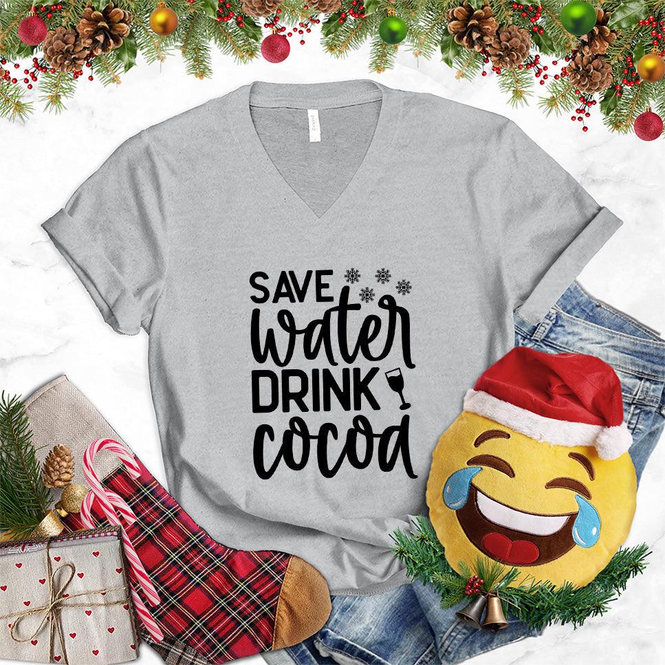 Save Water Drink Cocoa V-Neck - Brooke & Belle