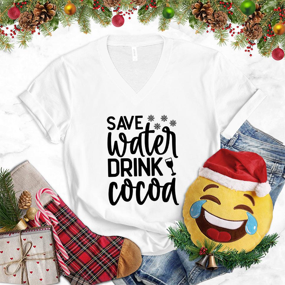 Save Water Drink Cocoa V-Neck - Brooke & Belle