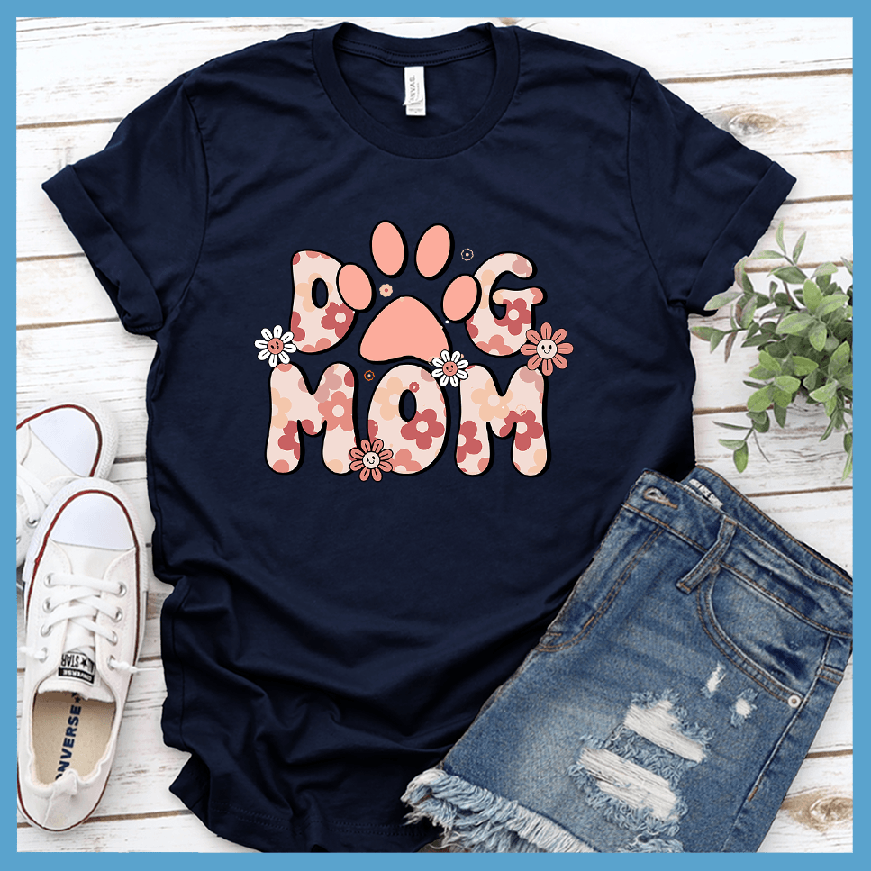 Dog Mom Retro T-Shirt Colored Edition