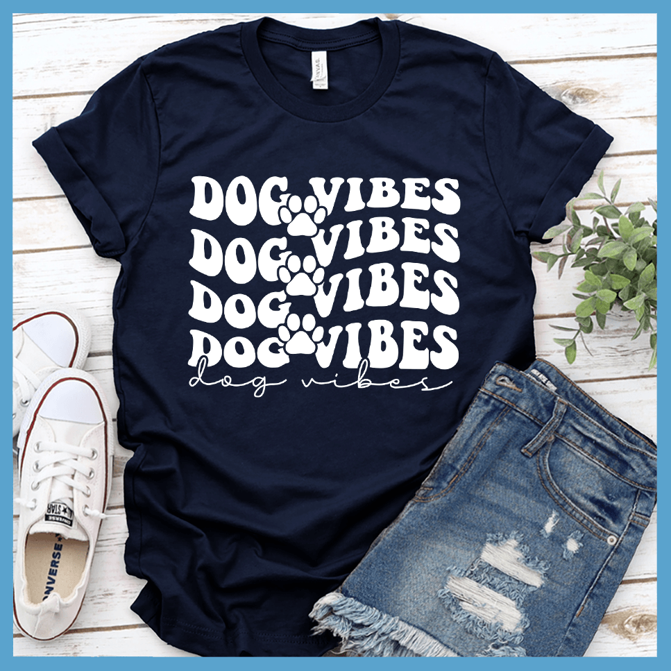Dog Vibes Retro T-Shirt