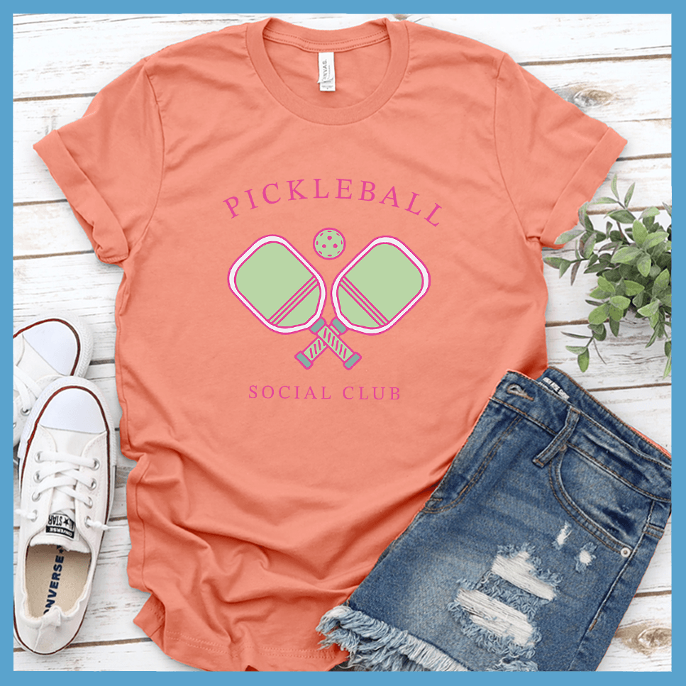 Pickleball Social Club T-Shirt Colored Edition - Brooke & Belle