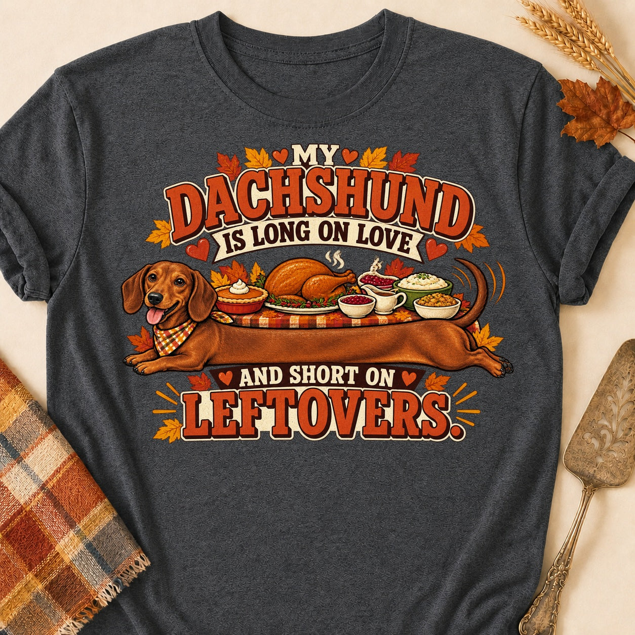 Long On Love T-shirt - Dark Heather - Brooke & Belle