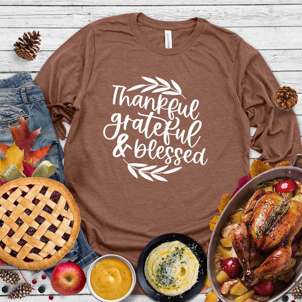 Thankful Grateful & Blessed Long Sleeves - Brooke & Belle