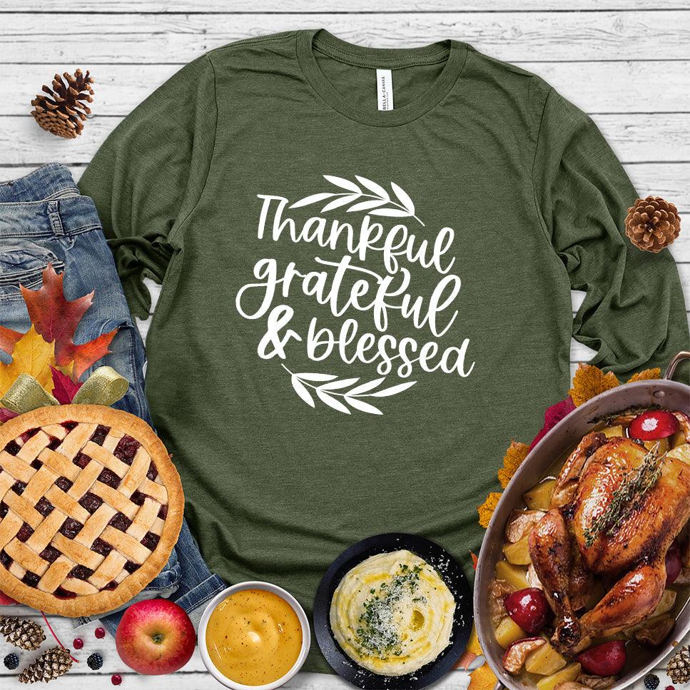 Thankful Grateful & Blessed Long Sleeves - Brooke & Belle