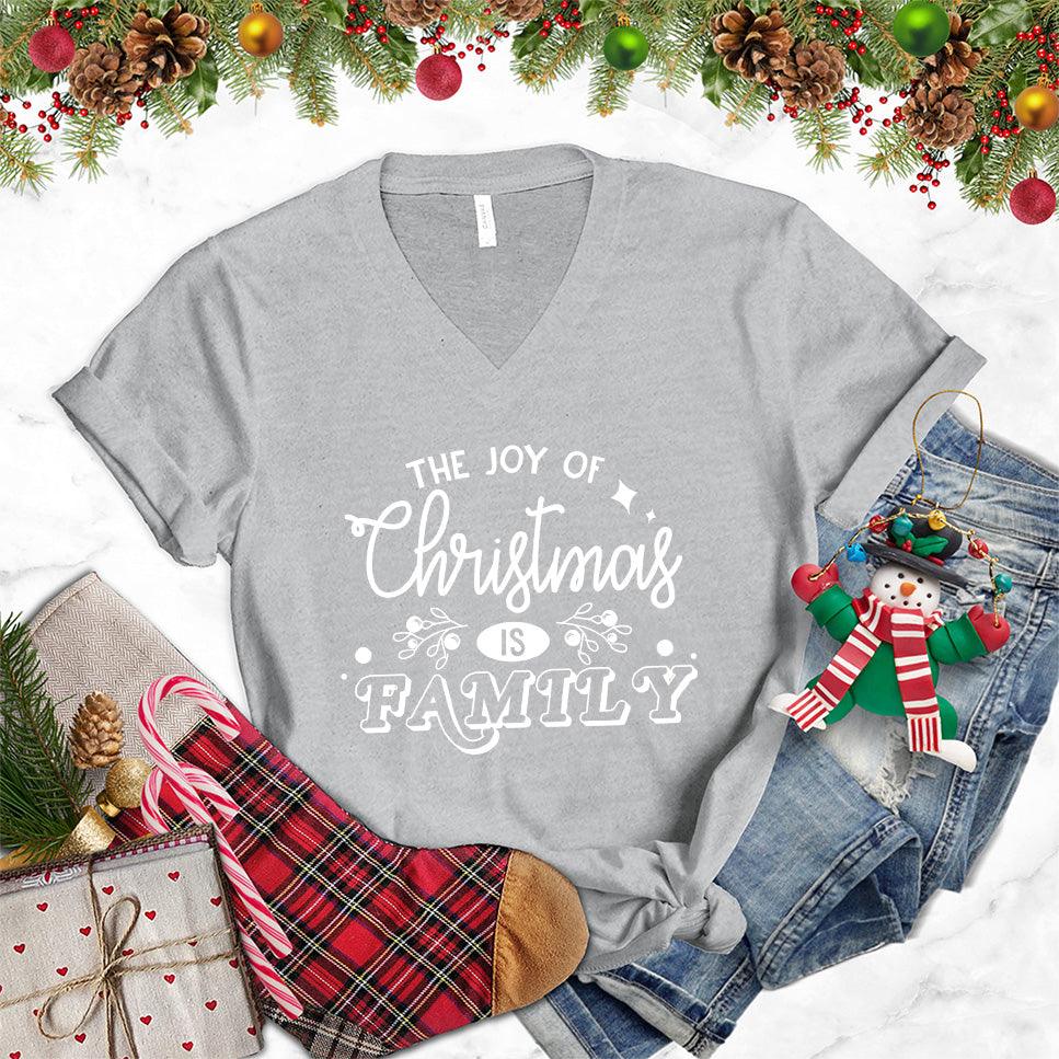 The Joy Of Christmas Is Family V-Neck - Brooke & Belle