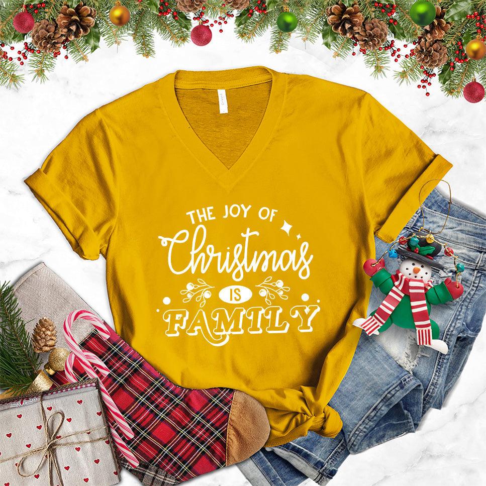 The Joy Of Christmas Is Family V-Neck - Brooke & Belle