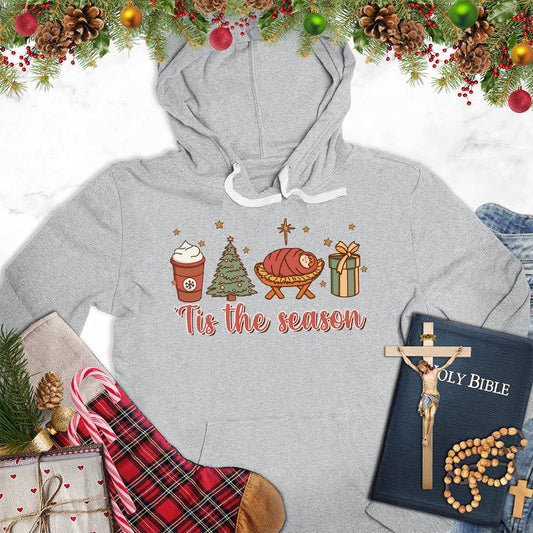 Tis The Season Christmas Colored Edition Hoodie - Brooke & Belle