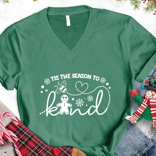 Tis The Season To Bee Kind Version 2 V-Neck - Brooke & Belle