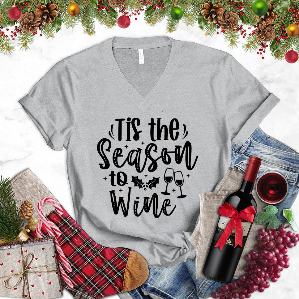 Tis The Season To Wine V-Neck - Brooke & Belle