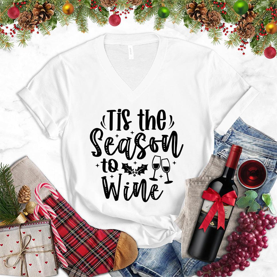 Tis The Season To Wine V-Neck - Brooke & Belle