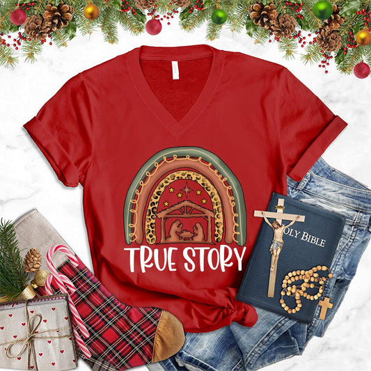 True Story Version 2 Colored Edition V-Neck - Brooke & Belle