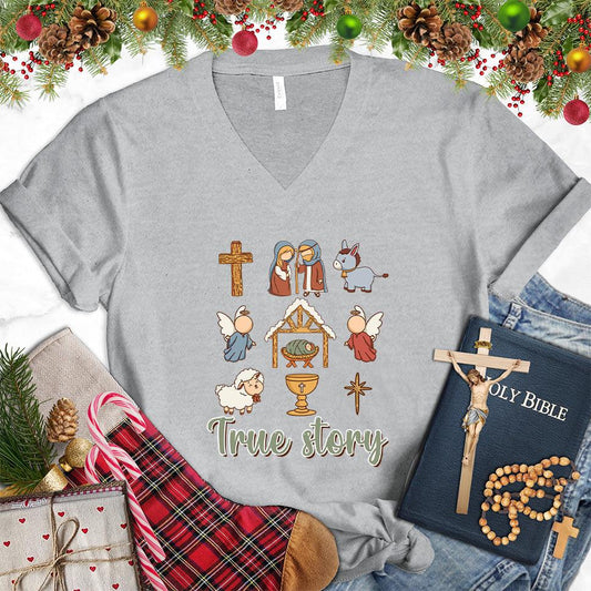 True Story Version 3 Colored Edition V-Neck - Brooke & Belle