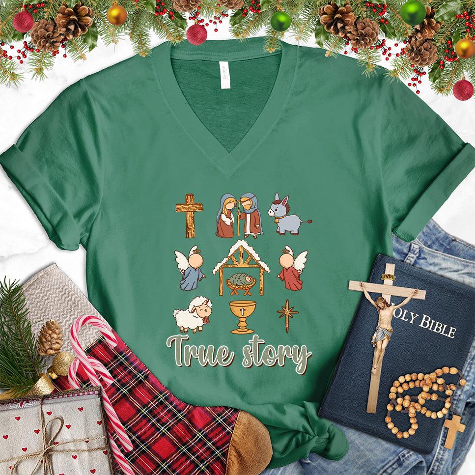 True Story Version 3 Colored Edition V-Neck - Brooke & Belle