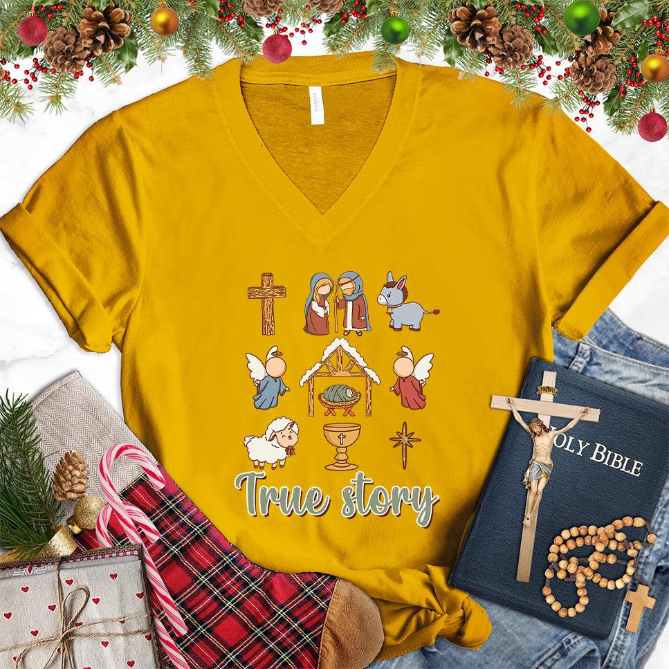 True Story Version 3 Colored Edition V-Neck - Brooke & Belle