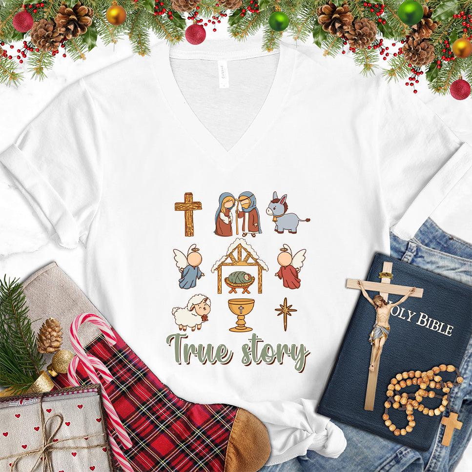 True Story Version 3 Colored Edition V-Neck - Brooke & Belle