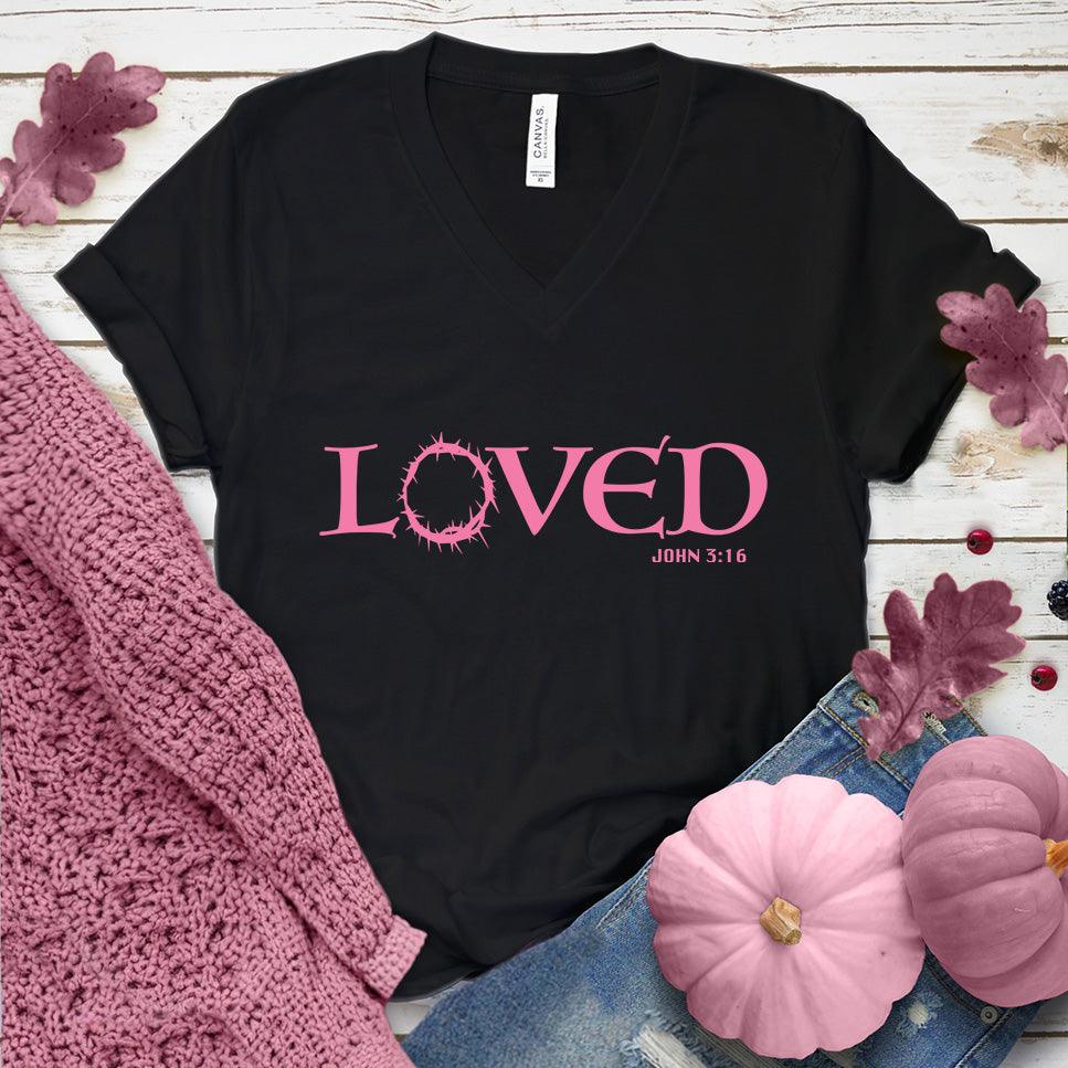 Loved V-Neck Pink Edition