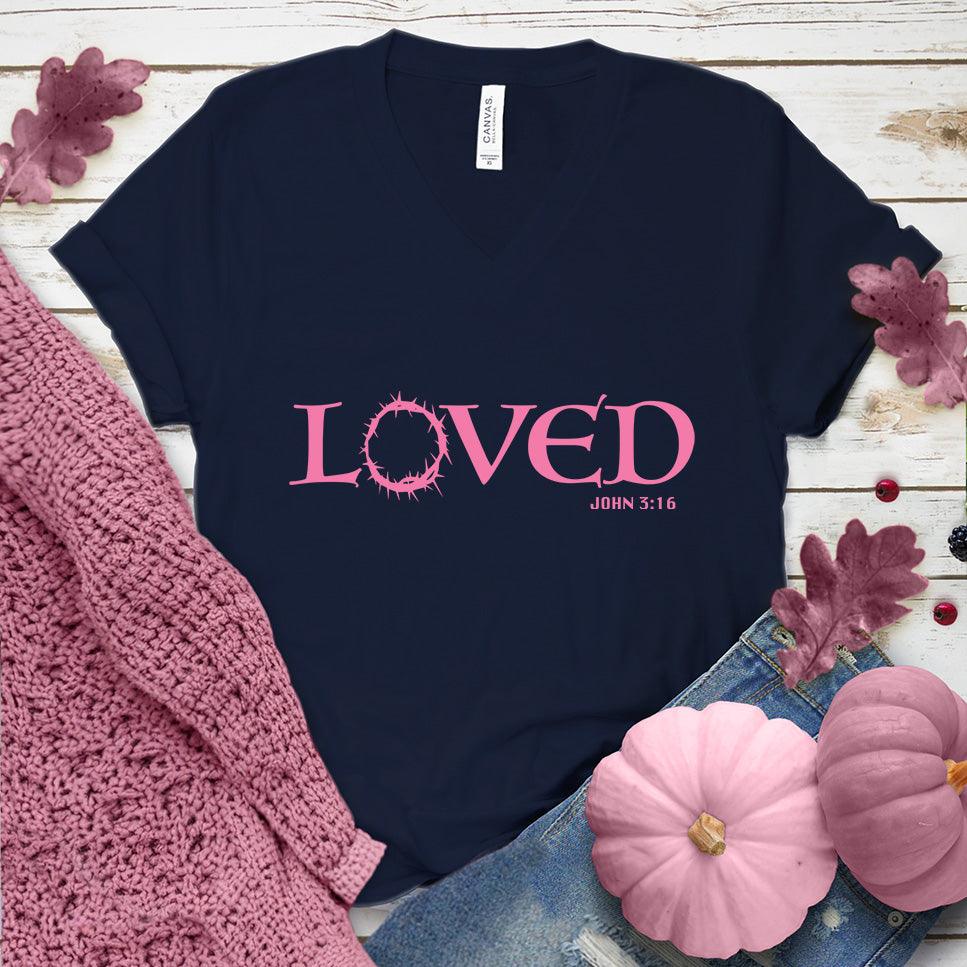 Loved V-Neck Pink Edition - Brooke & Belle