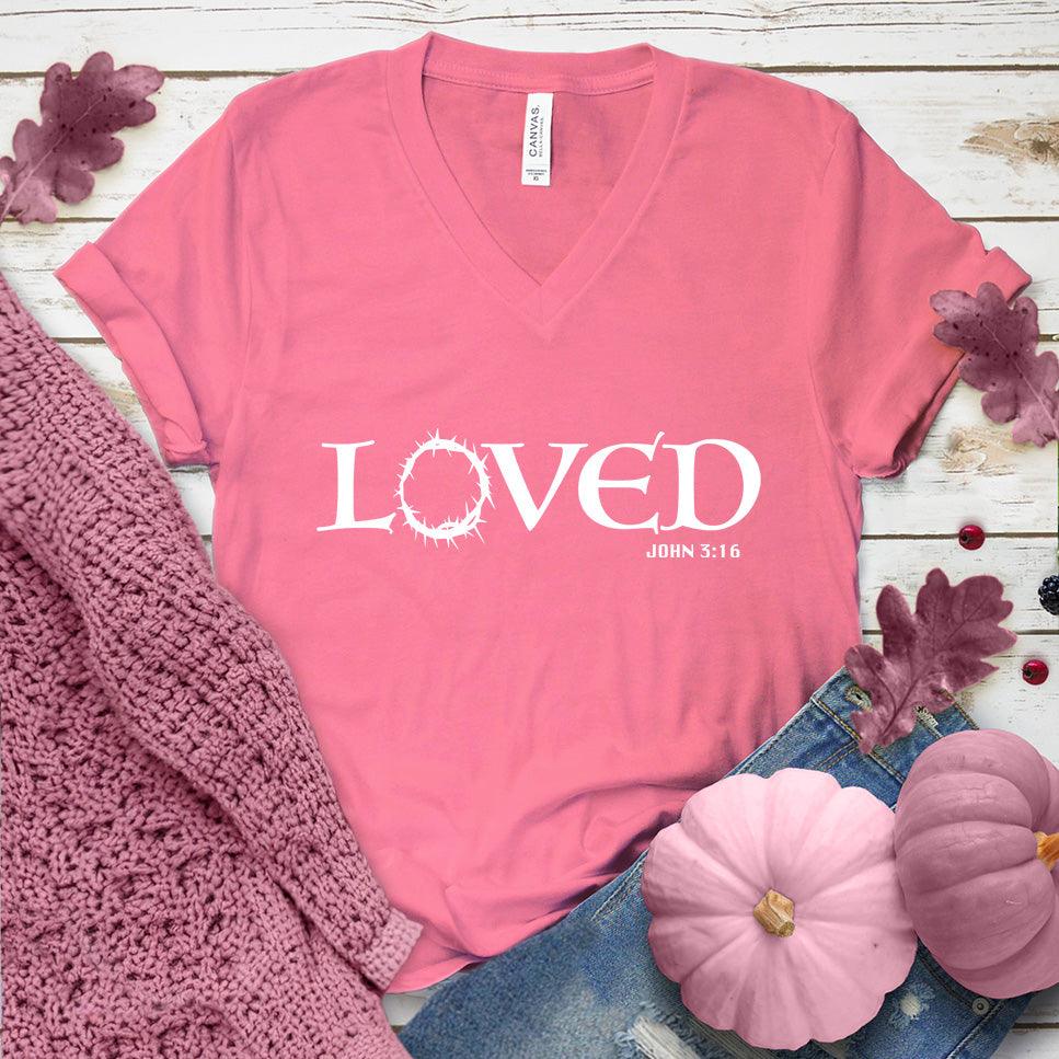 Loved V-Neck Pink Edition
