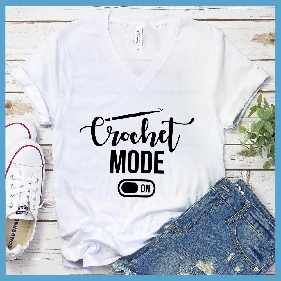 Crochet Mode On V-Neck - Accented Hook Edition - Brooke & Belle