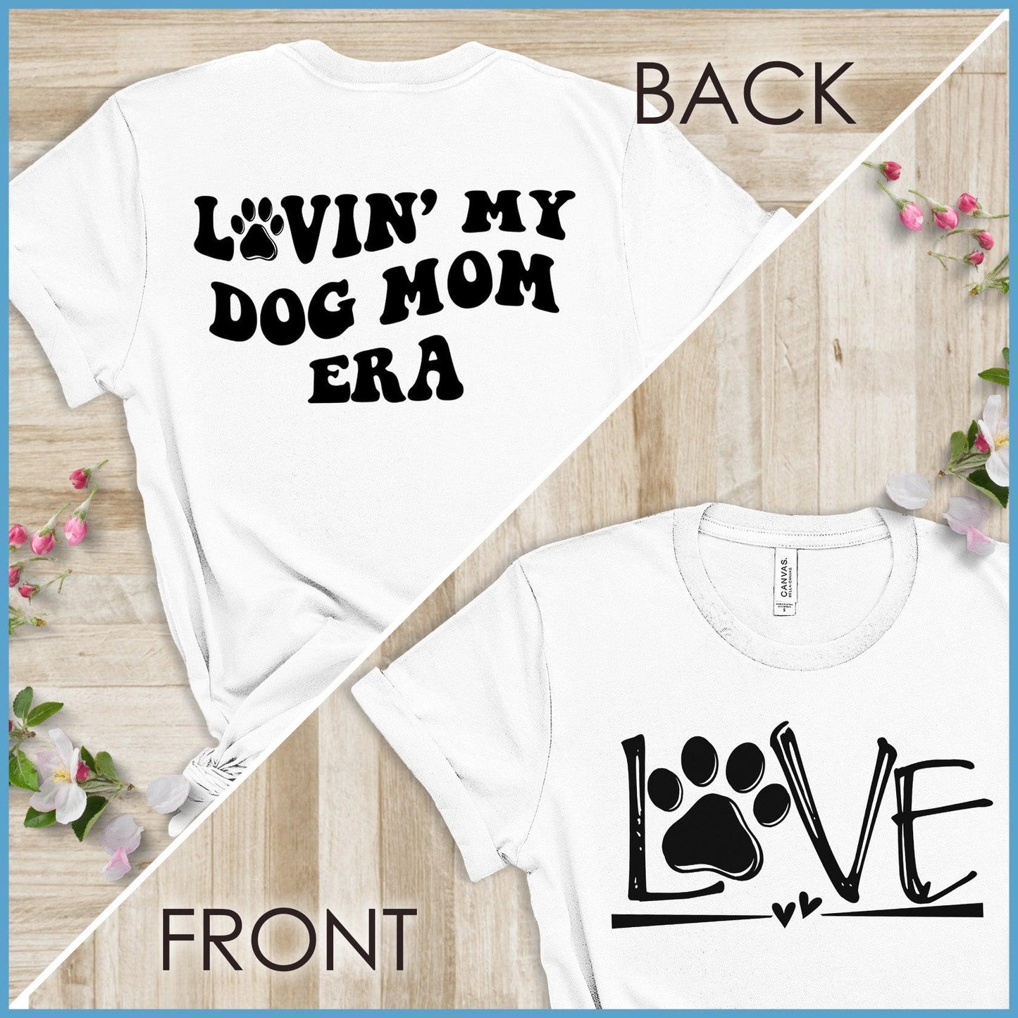 Lovin' My Dog Mom Era, Dog Love - Wavy T-Shirt Version 1