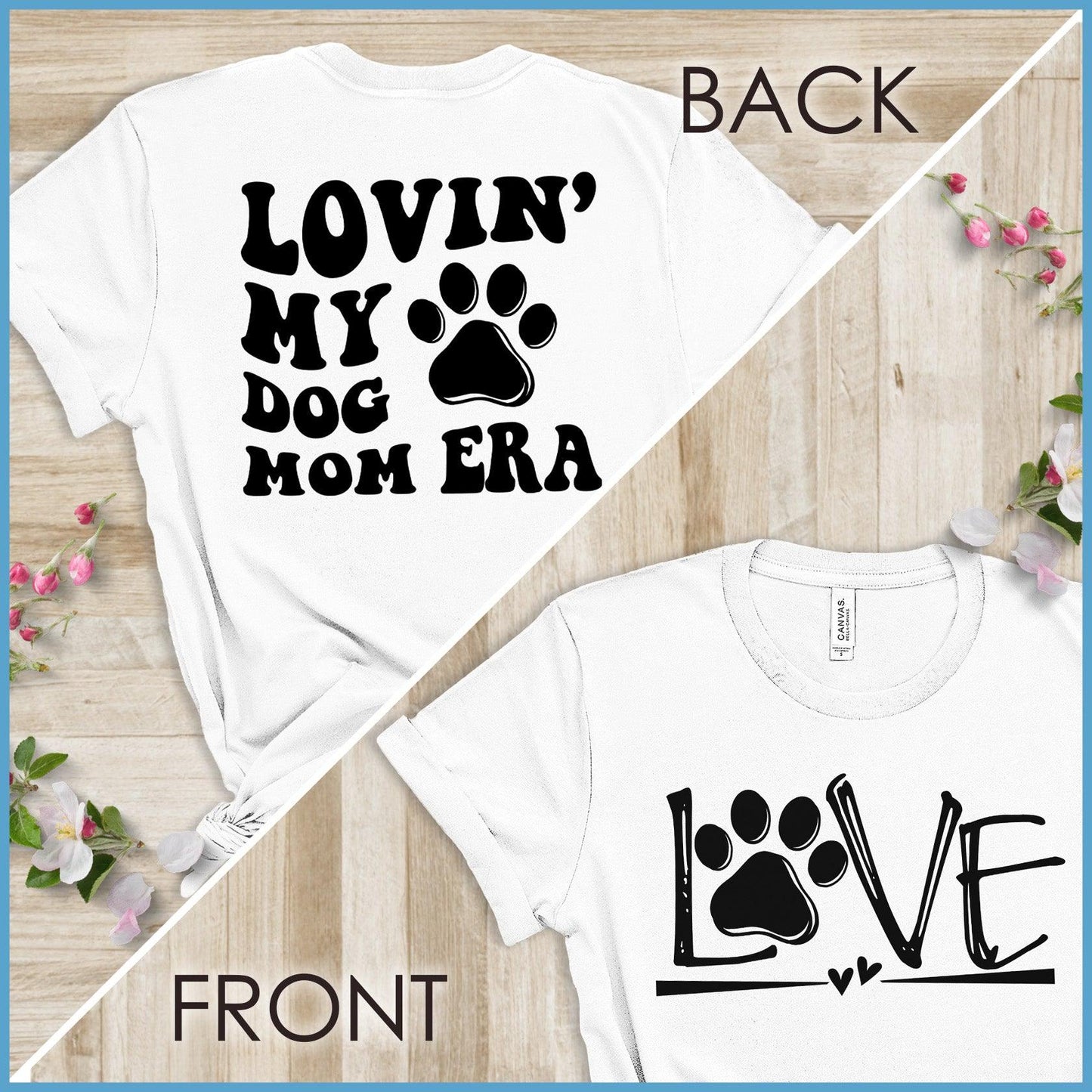 Lovin' My Dog Mom Era, Dog Love - Wavy T-Shirt Version 2