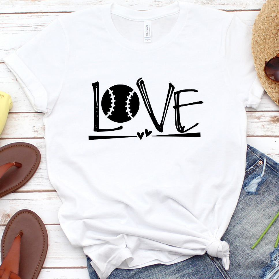 Dog Love Softball T-Shirt
