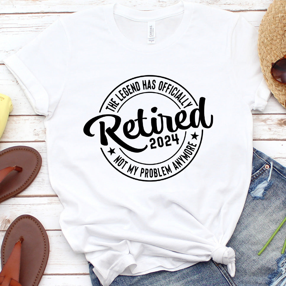 The Legend Has Officially Retired 2024 T-Shirt