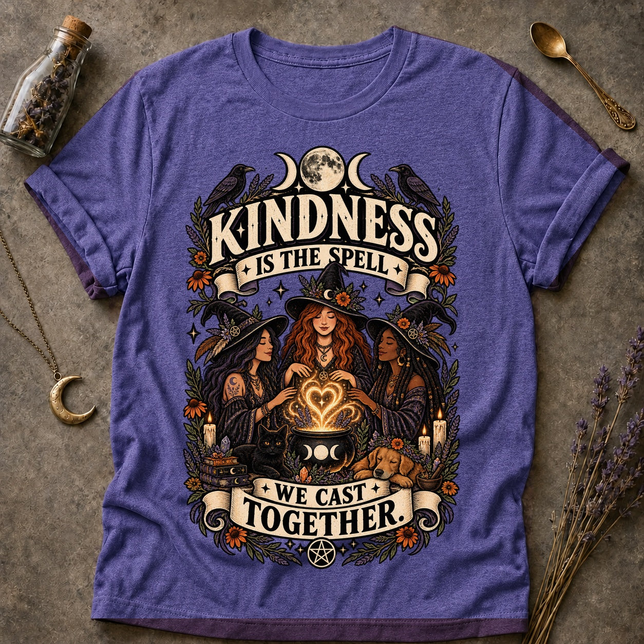 Cast Together T-shirt - Heather Purple - Brooke & Belle