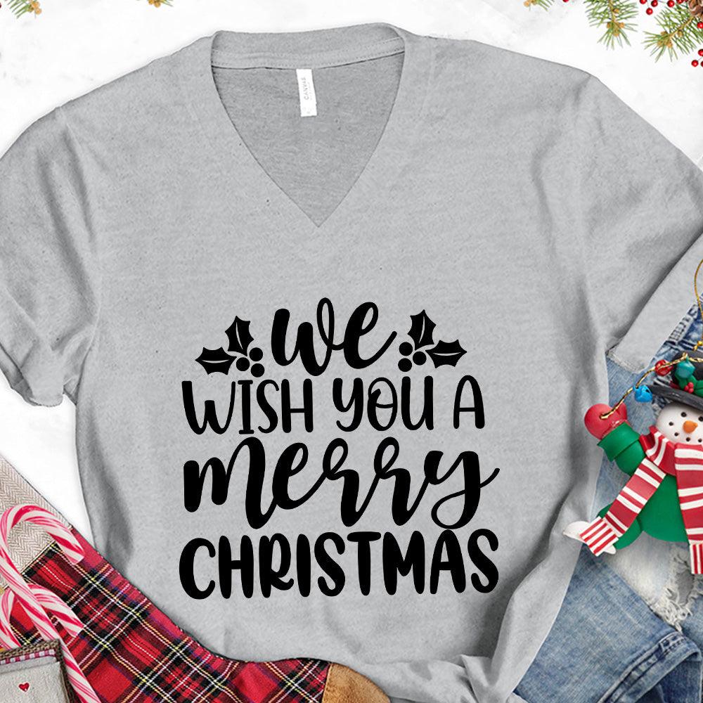 We Wish You A Merry Christmas V-Neck - Brooke & Belle