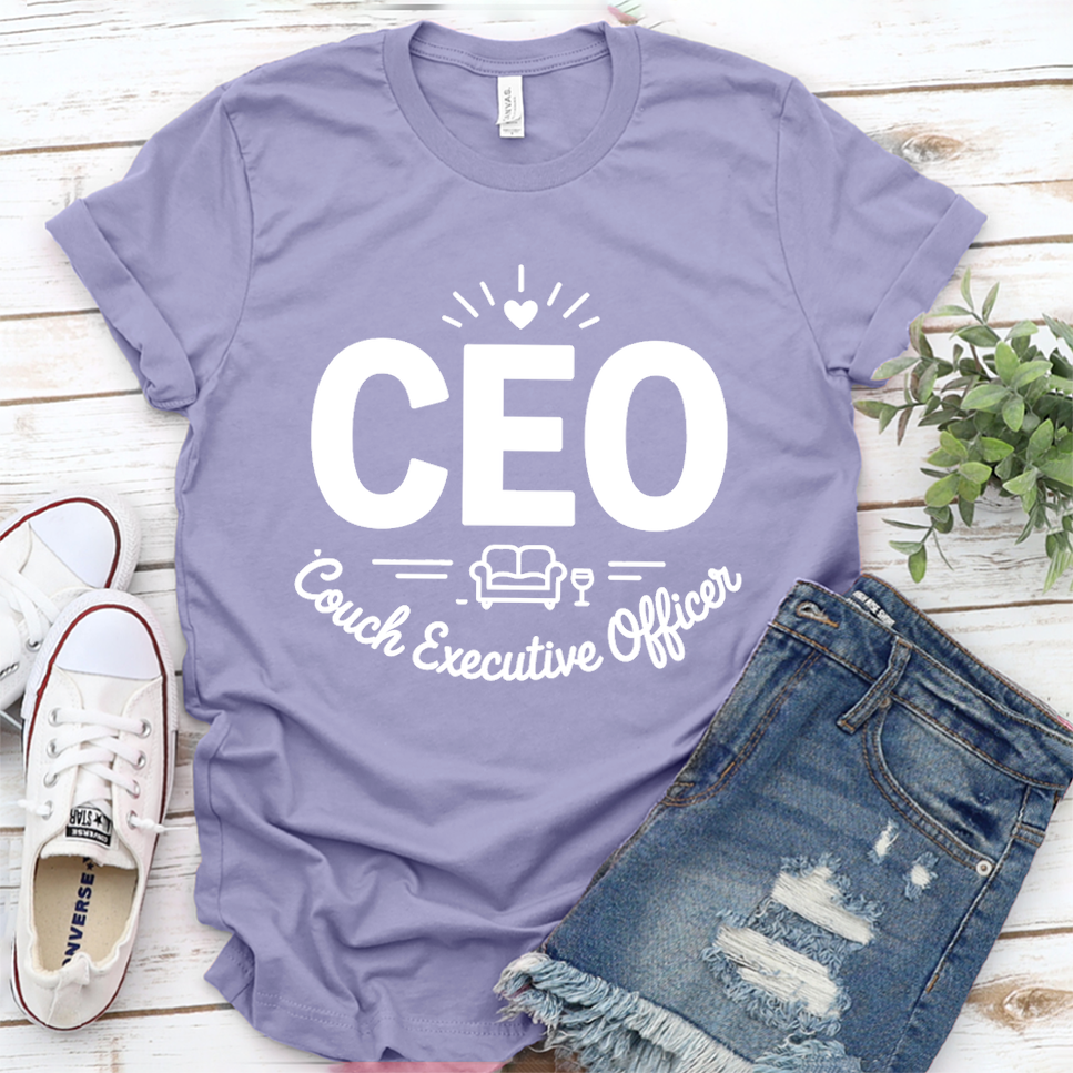 CEO Candles, Evenings, Overindulging T-Shirt - Dark Lavender - Brooke & Belle