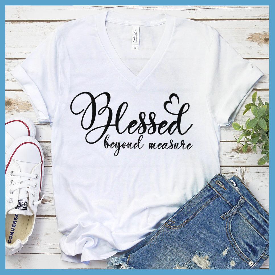 Blessed Beyond Measure V-Neck - Brooke & Belle