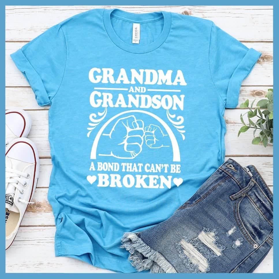 Grandma And Grandson A Bond That Can't Be Broken Version 2 T-Shirt - Brooke & Belle