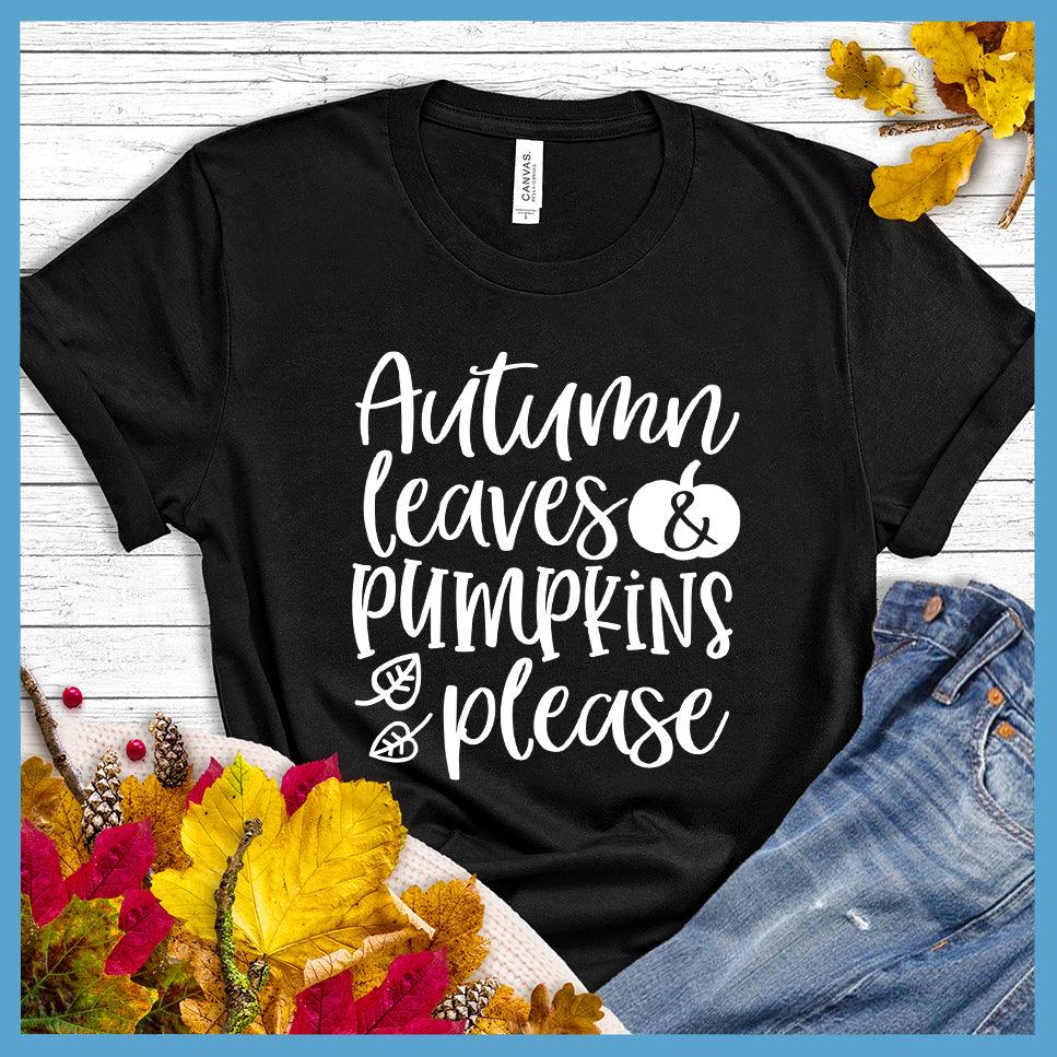 Autumn Leaves & Pumpkins Please T-Shirt - Brooke & Belle