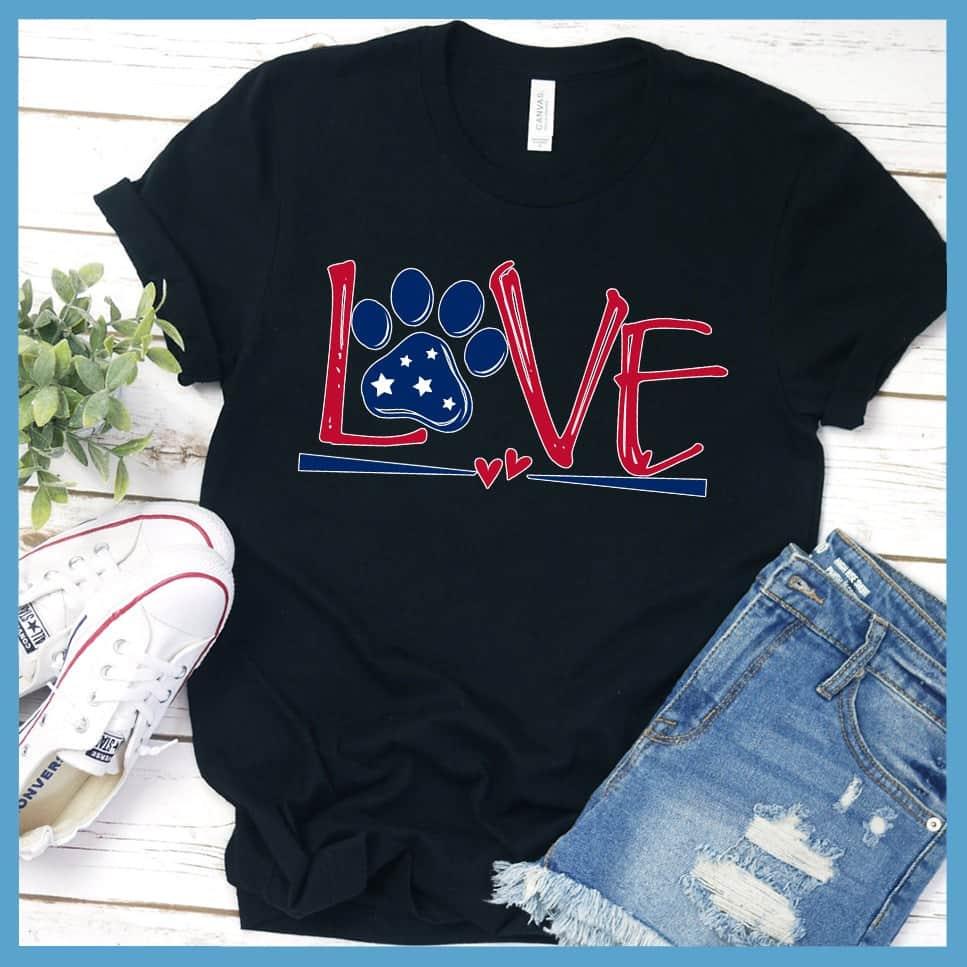 Dog Love Colored Print Version 2 T-Shirt - Brooke & Belle