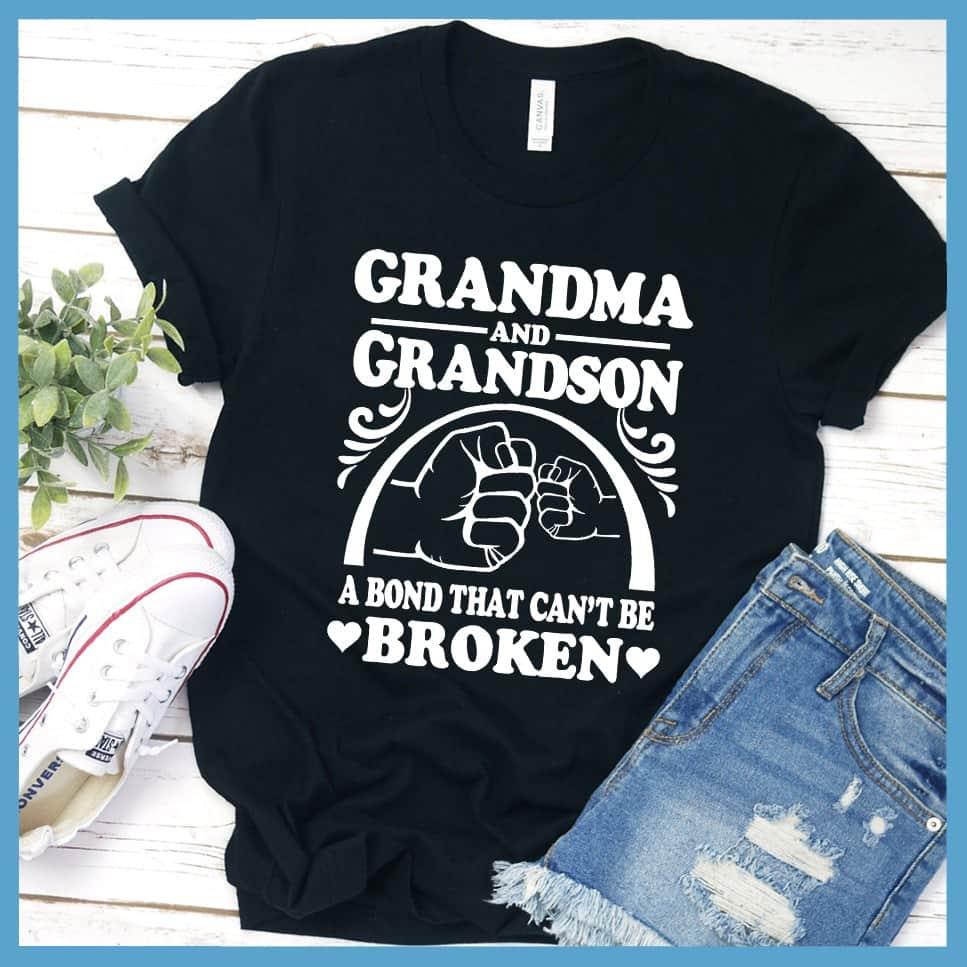 Grandma And Grandson A Bond That Can't Be Broken Version 2 T-Shirt - Brooke & Belle